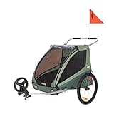 Thule, Coaster Xt, 2 Sitzfahrradanhänger, Grün, U, Unisex-Adult