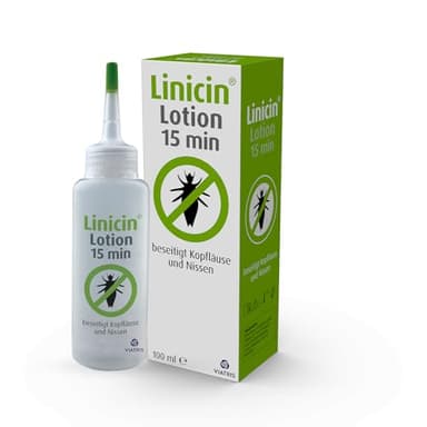 Linicin Lotion (100 ml) - Läusemittel zur Behandlung von Kopfläusen, ohne Läusekamm | Schonend für die Kopfhaut