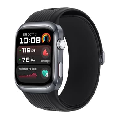 HUAWEI WATCH D2, 1,82" AMOLED-Display, Ambulante Blutdruckmessung, Leichtes und schlankes Design, EKG, Intelligente Lifestyle, Gesundheits-Community, Kompatibel mit iOS & Android, Schwarz