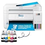 Epson EcoTank ET-4856 A4-Multifunktions-Wi-Fi-Tintentankdrucker, mit einem im Lieferumfang enthaltenen Vorrat an Tinten bis zu 3 Jahren