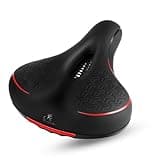 Bequemer Memory-Schaum Fahrradsattel für Damen und Herren – Stoßdämpfend, Atmungsaktiv, Wasserdicht – Ergonomischer Sattel für Citybikes, MTB, E-Bikes und Rennräder-Rosa