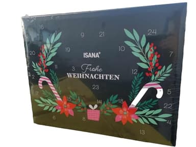 Isana Beauty Adventskalender 2025 * wünscht eine schöne Adventszeit* + 20 ml Pure Pastel Lemon EDT + 24 tolle Überraschungen