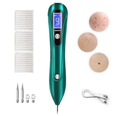 CHRERNA Muttermal Entfernen, Stielwarzen Entferner -Warzen Entfernen mit 9 Stärke Sicher und LCD-Bildschirm Plasma Pen Gerät - Hand und Körper(Nävus, Muttermale, Pigmentflecken, Altersflecken)