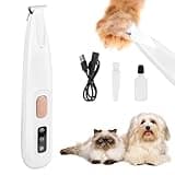 Pfotentrimmer für Hunde,USB Wiederaufladbar Paw Trim Pro,Wasserdichter Haustierhaarschneider mit LED-licht,Tragbare Pfotentrimmer für Hunde Extra Leise für Hunde Katzen Pfoten, Augen, Ohren, Gesicht