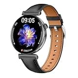 Knauermann PRO 3 Mini (2024) Schwarz - Gesundheitsuhr Smartwatch mit Telefoniefunktion - EKG + HRV und SOS Funktion - AMOLED Display - BT Bluetooth - Schlafapnoe - Edition 1, 14-24, rund