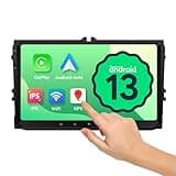 Eonon 9-Zoll Android 13 Autoradio für VW T5 Polo Golf Touran Passt, SEAT Skoda Radio 2+32 GB GPS CarPlay Android Bluetooth USB WiFi (VWA13)
