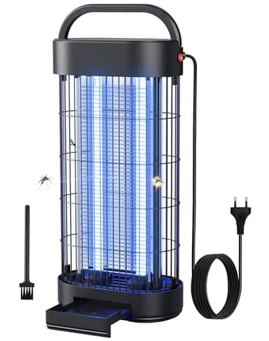 Insektenvernichter Elektrisch 22W - UV Mückenlampe für Innenräume, Effektive Insektenfalle für Schlafzimmer, Küche und Büro, 100 m² Wirkungsbereich (Schwarz)