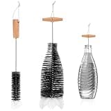 2 STK Flaschenbürste Kompatibel mit Sodastream Flasche Flaschenreiniger Bürste, Glasflaschen Reinigungsbürste für Glaskaraffe Trinkflaschen Sodaflaschen Flaschenbürste