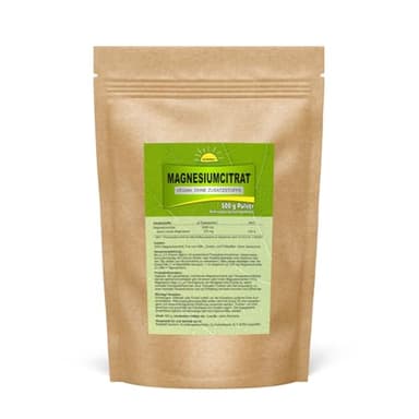 Bonemis® Magnesiumcitrat, Pulver, 500 g im Beutel, ohne Zusatzstoffe