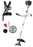 Texas Profi Benzin Motorsense BC358D 3in1 Rasentrimmer Freischneider Benzin 4-Takt | 35,8 CCM | 42 cm Arbeitsbreite | 8,2kg | höhenverstellbar | inklusive Tragegurt und viel Zubehör