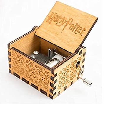 5665 5665 Harry Potter Spieluhr, dekorative Spieluhr aus Holz, Harry Potter Hogwarts Musik, klassisches Vintage-Geschenk