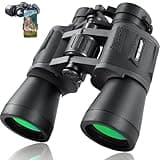 FREE SOLDIER 20x50 Fernglas für Erwachsenet - Kompaktes Wasserdichtes Taktisches Fernglas für Jagd Wandern Konzertreise mit BAK4 Prism FMC Objektiv mit Smartphone Adapter, Schwarz