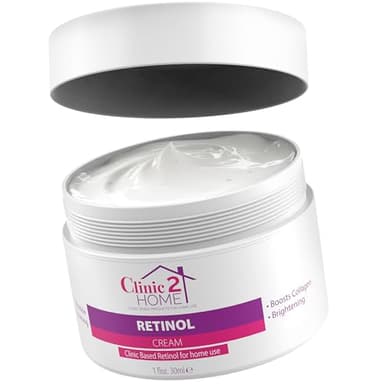 Clinic2Home Retinol-Creme (50g) – Anti-Falten-Creme für Damen & Herren. Strafft, reduziert Falten, stärkt Kollagen & hellt die Haut auf. Für sichtbar glattere Haut.