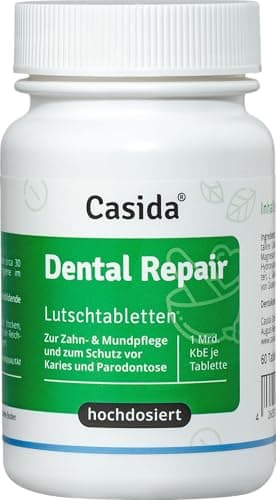 Dental Repair Lutschtabletten - Pflege - Mundhygiene, Mundgeruch und Zahnfleischentzündungen - Hochdosiert: Mind. 1 Mrd KbE - Vegan - 60 Stück
