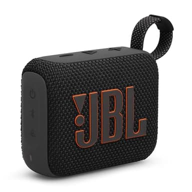 JBL GO4 Bluetooth Lautsprecher, USB C Aufladung, IP67 Staubdicht, Wasserdicht, App Kompatibel, Passiver Heizkörper, Tragbar, Schwarz