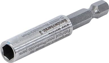 BGS 1727 | Magnetischer Bithalter, extra stark | Abtrieb Außensechskant 6,3 mm (1/4") | 60 mm | Verlängerung | CV-Stahl