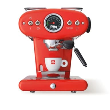 illy X1 Anniversary Maschine für gemahlenen Kaffee und E.S.E.-Pads (rot)