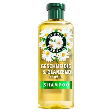 Herbal Essences Geschmeidig & Glänzend Shampoo mit Kamille 350ml. Von Stumpfem Haar zu Glänzendem Haar, Mit Kamillenextrakt, Vegan, Silikonfrei