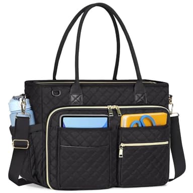RAINSMORE Lehrertasche 15.6 Zoll Laptoptasche Damen Aktentasche mit Isolierter Tasche Arbeitstasche Damen für Krankenschwestern, Lehrer, Universität, Business