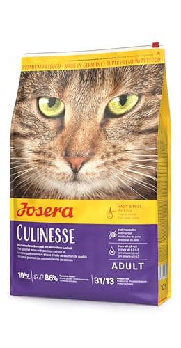 JOSERA Culinesse (1 x 10 kg) | Adult | Premium Trockenfutter für ausgewachsene wählerische Katzen | Lachs & Geflügel | gut verträglich | moderater Fettgehalt | weizenfrei | Katzenfutter | 1er Pack