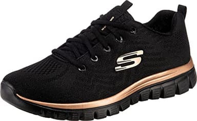 Skechers Damen Graceful Get Connected Sneaker,Black, 39 EU