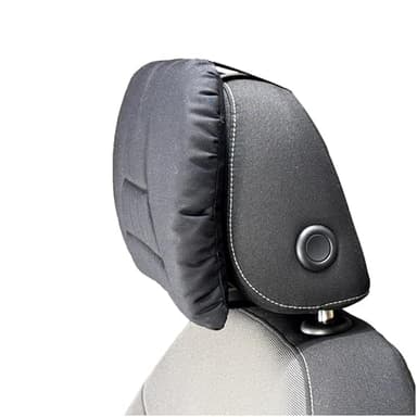 Sitwell ergonomische Kopfstütze Kopfkissen Nackenstütze, passend für Fast alle Sitze, Maße 24,5 x 18 x 4cm, Stoff schwarz
