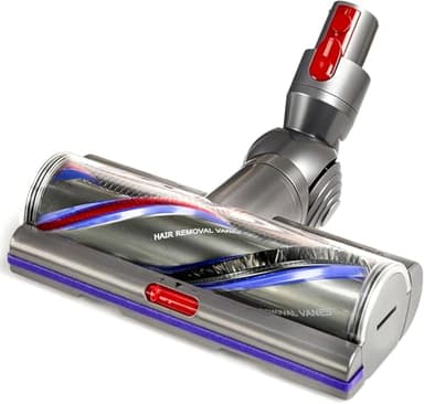 Ersatzbürstenkopf mit hohem Drehmoment für Dyson V11 V15 V10 V8 V7 Models,Bodenbürste mit Einstellbarer Saugkraft Upgrade Torque Drive für Hartboden und Teppiche Ersatzbürste Zubehör No. 970100-04& 05