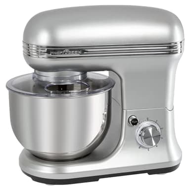 ProfiCook® Knetmaschinen-Set | Knetmaschine und Waage | Spezialgetriebe | 5 Liter | 8 Geschwindigkeitsstufen | 1200 Watt | Messbereich bis 5000 g (in 1 g-Schritten) | Edelstahl | PC-KM 1222 W