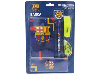CYPBRANDS FC Barcelona, Schreibwaren-Set, Schulmaterial, Schreiben, Barça, offizielles Produkt