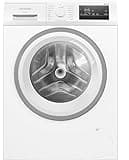 Siemens WM14N127 Waschmaschine iQ300, Frontlader mit 8kg Fassungsvermögen, 1400 UpM, speedPack L, smartFinish, Outdoor-Programm, LED-Display, Weiß, 60cm