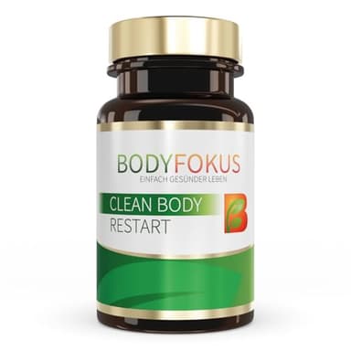 BodyFokus Clean Body Restart - Leber, Homocystein und Fettstoffwechsel - 60 Kapseln - made in Germany