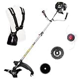 BRAST® Motorsense Benzin 3.0 PS 2 in 1 Gerät Freischneider Rasentrimmer Rasenmäher 52cm³
