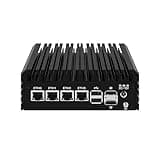 HUNSN Micro Firewall Appliance, Mini PC, pFsense Plus, Mikrotik, OPNsense, VPN, Router PC, Intel Alder Lake-N 12th Gen N100, RJ42, 4 x 2.5GbE I226-V, 2 x HDMI, DP, TF, Type-C, 8G DDR5 RAM, 128G SSD