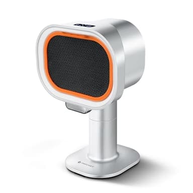 AMZCHEF Mobile Dunstabzugshaube - teleskopierbarer Höhe und 40° Neigung - Installationsfreie Mini Tragbare Abzugshaube mit 4-Gang-Modi, Geräuscharm,Großkalibriger Aluminiumfilter für Wohnung/RV,Silber