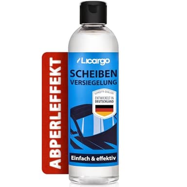 LICARGO® Scheibenversiegelung Auto - extremer Abperleffekt für klare Sicht - Glasversiegelung Auto für wasserabweisende Scheiben - Regenabweiser Autoscheiben mit Lotuseffekt (250ml)