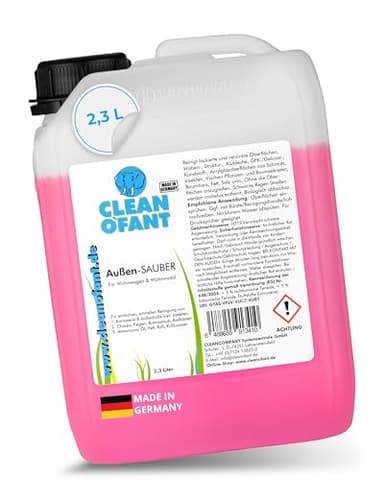 CLEANOFANT Wohnwagen Reiniger Außen-SAUBER | 2,3 Liter | Wohnmobil Caravan Vorzelt reinigen - das Shampoo vereint Außenreiniger, Insektenentferner, Felgen- & Motorraum-Reiniger
