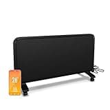 blumfeldt Infrarotheizung 2000 W – Wandmontage & Standgerät, Graphen-Heizelement, App & Touch-Steuerung, Thermostat, IP24, Überhitzungs- & Umkippschutz, für Räume bis 20 m², Schwarz