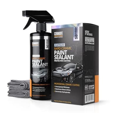 CERAKOTE Ceramic Paint Sealant | Profi Lackversiegelung auf Keramikbasis |wasser- und schmutzabweisend | schnelle und einfache Anwendung | Langzeitschutz | Tiefenglanz und Abperleffekt | #1 in den USA