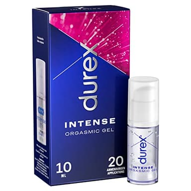 Durex Intense Orgasmic Gel – Stimulierendes Gel für gesteigerte klitorale Empfindsamkeit – Wärmende, kühlende und prickelnde Effekte – 10 ml (1 x 10 ml)