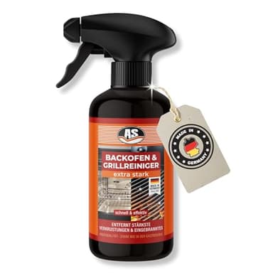 AS Backofen- & Grillreiniger extra stark | Profiqualität aus der Gastronomie | Entfernt Eingebranntes & Fett | Kein Gel – direkt aufsprühen | Made in Germany, 500 ml