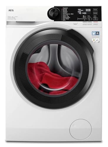 AEG Waschtrockner, 9 kg Waschen, 5 kg Trocknen, Serie 7000 ProSteam: Auffrischfunktion mit Dampf statt Waschen, EEKL D/A, NonStop 1kg-in-1h, Mengenautomatik, 1600 U/min, Dunkelgrau, LWR7G65690