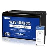 DCHOUSE 12V 150Ah LiFePO4 Lithium Batterie ，Bluetooth Tieftemperaturschutz Akku Deep Cycle autobatterie, perfekt für Wohnmobile,Solaranlagen,Wohnwagen,Heim-Energiespeichersysteme Niedrige Temperatur a