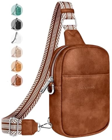 Vantamo Crossbody Bag Damen mit RFID-Schutz & Extra Sicher Anti-Diebstahl-Clip, Stilvolle Handtasche für den Alltag oder die Reise, Hochwertigem Material Anti Diebstahl Umhängetasche