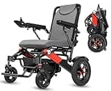 ByteTecpeak D02 Faltbarer Elektrischer Rollstuhl aus Aluminium, 500W Motor, 22Ah Batterie, 33 km Reichweite, ideal für Senioren und Menschen mit Behinderungen
