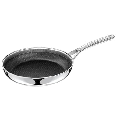 Innerwell 28 cm Edelstahl-Keramik-Bratpfanne, antihaftbeschichtet, frei von PFAS/PFOA/PTFE, geeignet für Induktionsherde, Gasherde und Elektroherde, backofen- und spülmaschinenfest, Profi-Kochpfanne