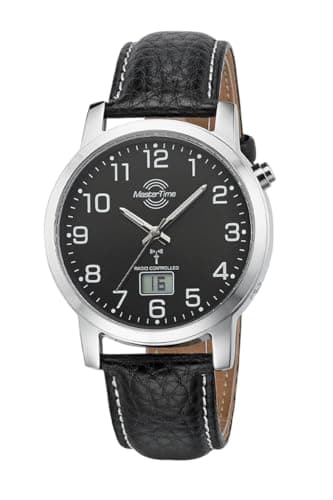 Master Time Funk Quarz Herren Uhr Analog-Digital mit Leder Armband MTGA-10576-24L