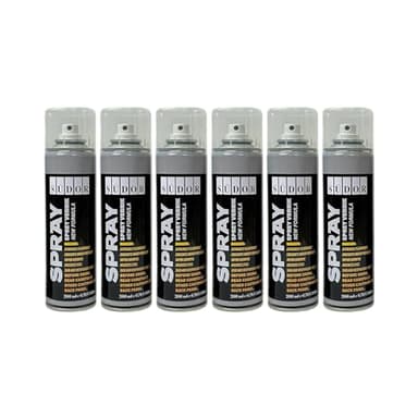 KLARLACK Spray für Holz. Sprühlack-Set. 6 Dosen je 200 ml. Schnelltrocknende Sprühdose. Hochglanz Glänzend Firnis. Lack für Möbel zum Dekorieren. Geeignet für Heimwerker, Hobbymacher. 6 x 200ml