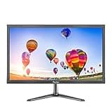 Prechen 19 Zoll PC Monitor, Monitor 1440 * 900 mit HDMI und VGA Schnittstellen, 60 Hz, Helligkeit 250 cd/m², 5 ms Reaktionszeit, Eingebaute Lautsprecher PC Bildschirm, Schwarz
