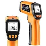 Infrarot Thermometer (nicht für Menschen), LEERCHUANG Temperaturmessgerät für Pizzaofen, Berührungslose Laser Thermometerpistole zum Kochen/Grillen (520)
