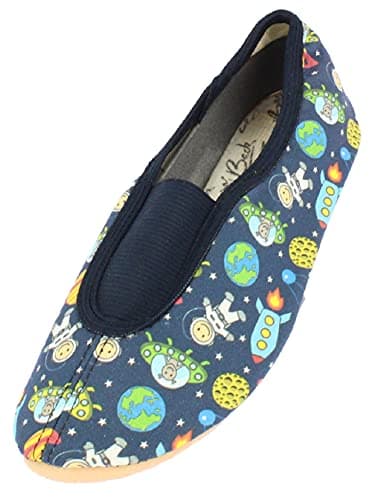 Beck Jungen Space Hausschuh, Blau, 30 EU